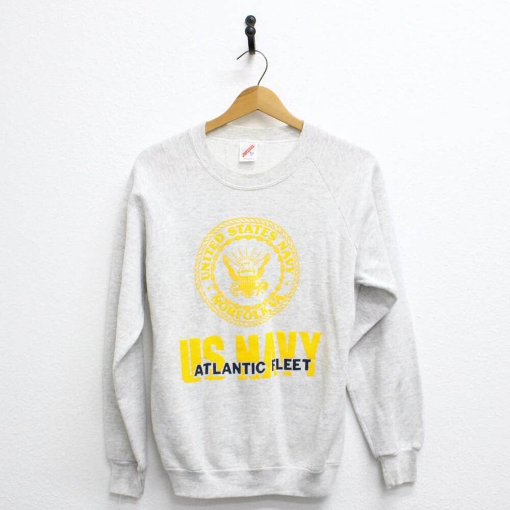 Vintage United States Navy Atlantic Fleet Sweatshirt Medium